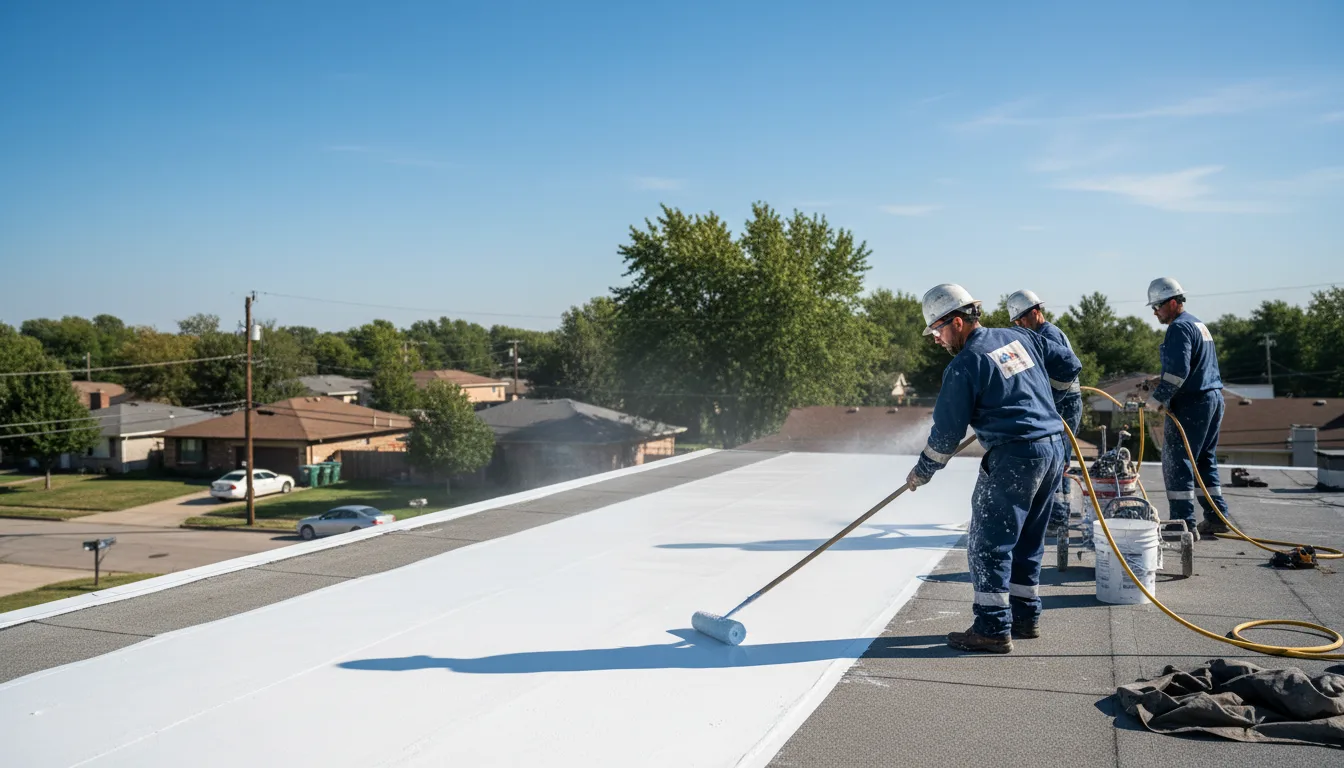 Commercial roof coating in Walsh, CO near me